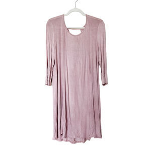 Charlotte Russe Jersey Open Back Dress Light Pink Size L NWT